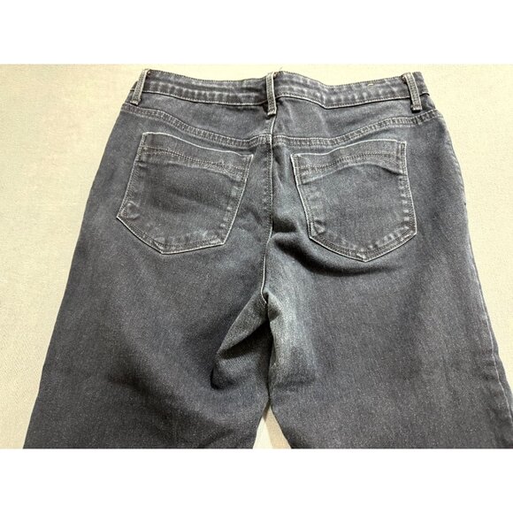 Gloria Vanderbilt Womens Sadie Capri Jeans Straight Leg Stretch Dark Blue Size 8 - Picture 4 of 11